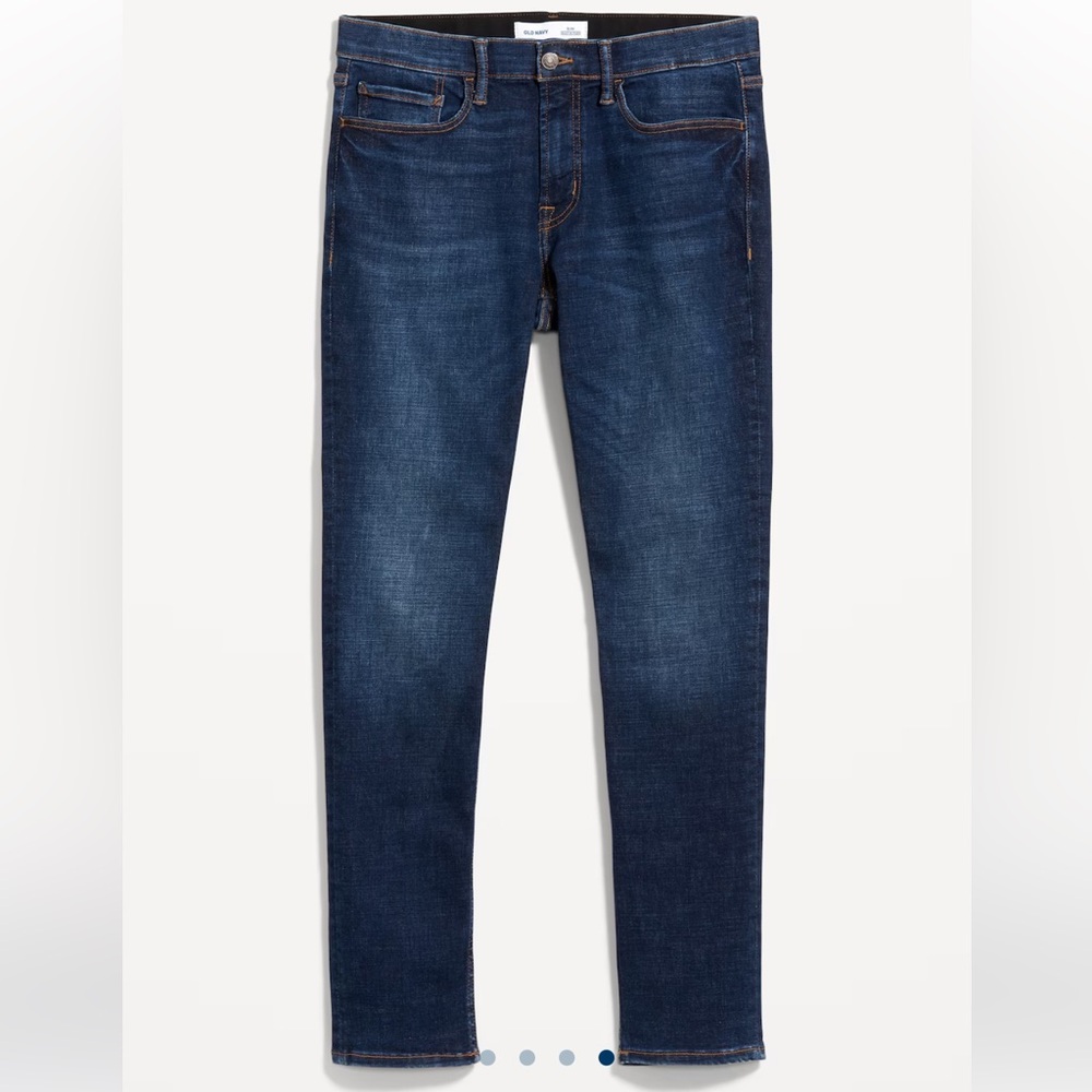 NWT - Old Navy Men’s Slim 360 Tech Stretch Performance Jeans, Dark Wash - 36x30